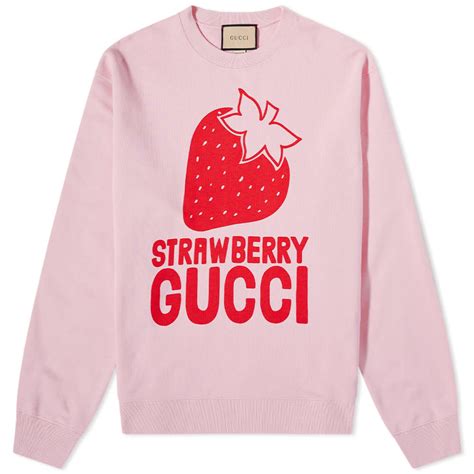 strawberry gucci sweatshirt|gucci cropped sweatshirt.